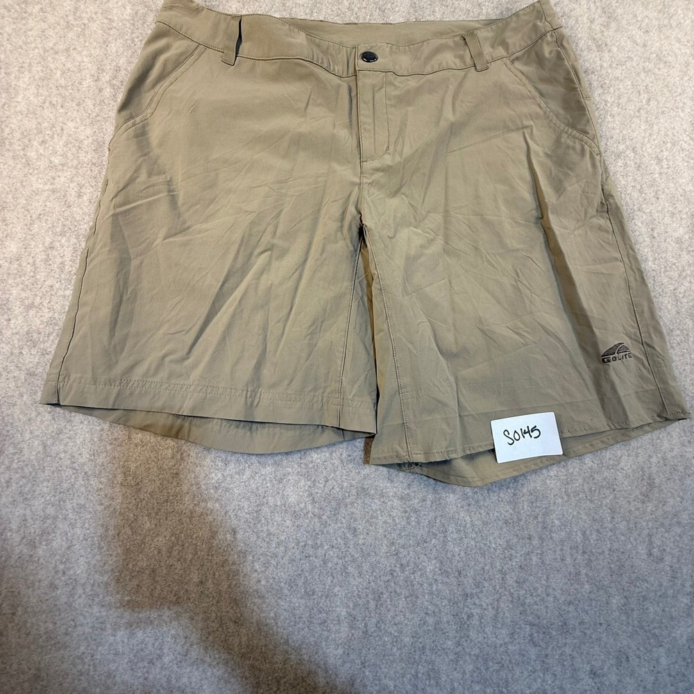 GoLite Womens Khaki Hiking Shorts Size Large Tan Lightweight Outdoor Trekking